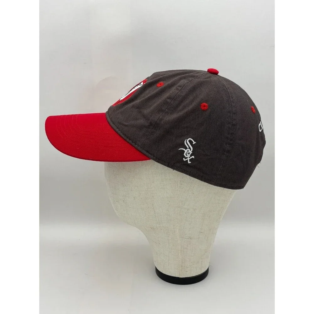 Chicago White Sox Kick 10 Pro Gear Snapback Hat Two-Tone Red Gray Adjustable